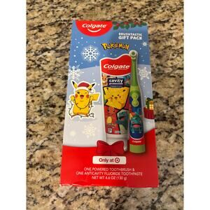 New Colgate Pokemon Gift Pack Powered Toothpaste Anticavity Fluoride Toothpaste